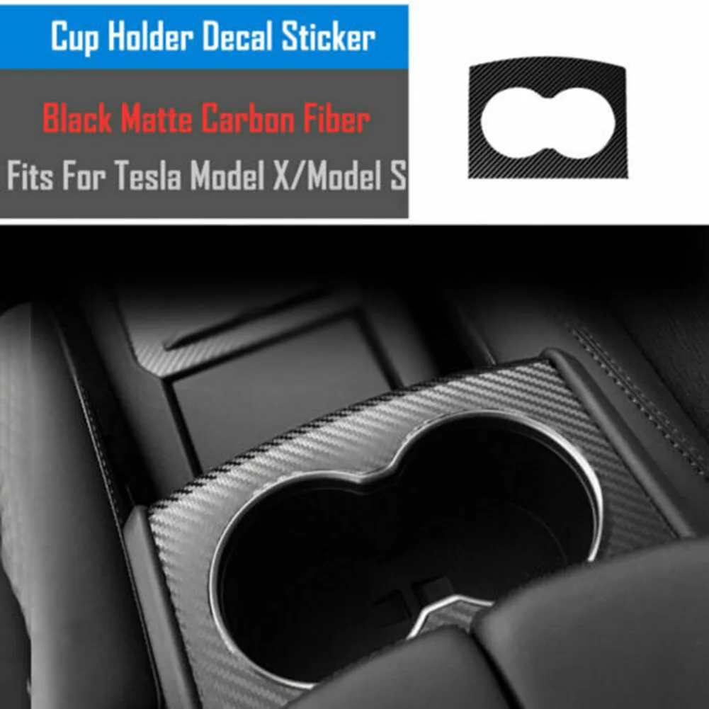 

Car Interior Panel Dashboard Sticker 3D Carbon Fiber Black Center Console Wrap Vinyl Sticker Trims For Tesla Model X/S 2012-2021