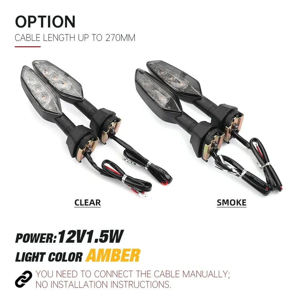 Flasher LED Turn Signal Light For KAWASAKI Z1000 Z900 Z800 Z750