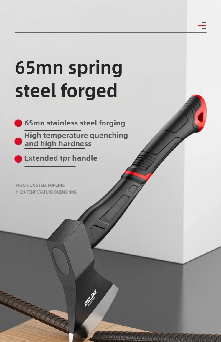 Description Picture 2 of itemDELIXI Outdoor Axe Camping Supplies Hand Hatchet for Cutting Wood Multifunctional Lumberjack Tactical Ax Survival Accessories