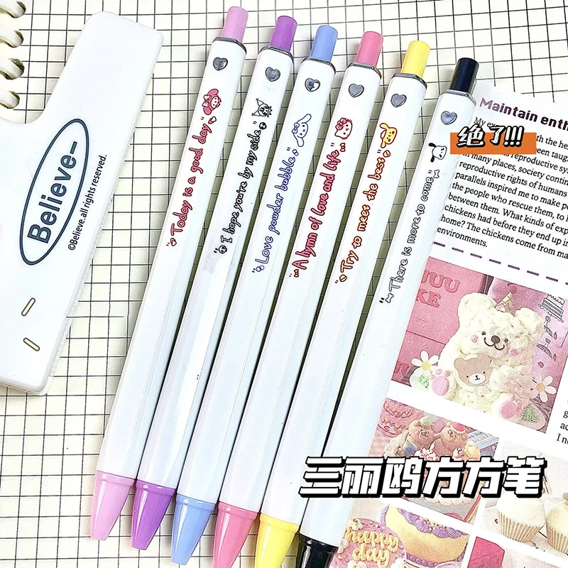 

Sanrio Pochacco Neutral Pen Hello Kitty Kawaii Cute Kuromi Cartoon Student School Supplies Examination Stationery Gifts Gifts
