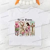 Vintage Christianity Rabbit Print Kids T-shirts Jesus God Graphic Fashion Boys Girls T Shirts Fashion Easter Cartoon Tops Tees 5