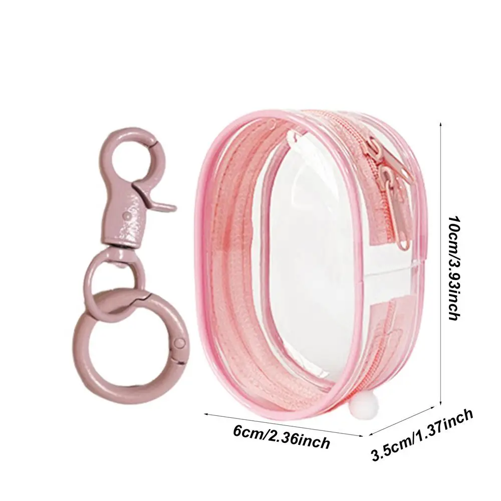 Waterproof Clear Keychain Pouch - Multipurpose Doll Carrier & Organizer for Toys, Lipstick, Cards, and Keys