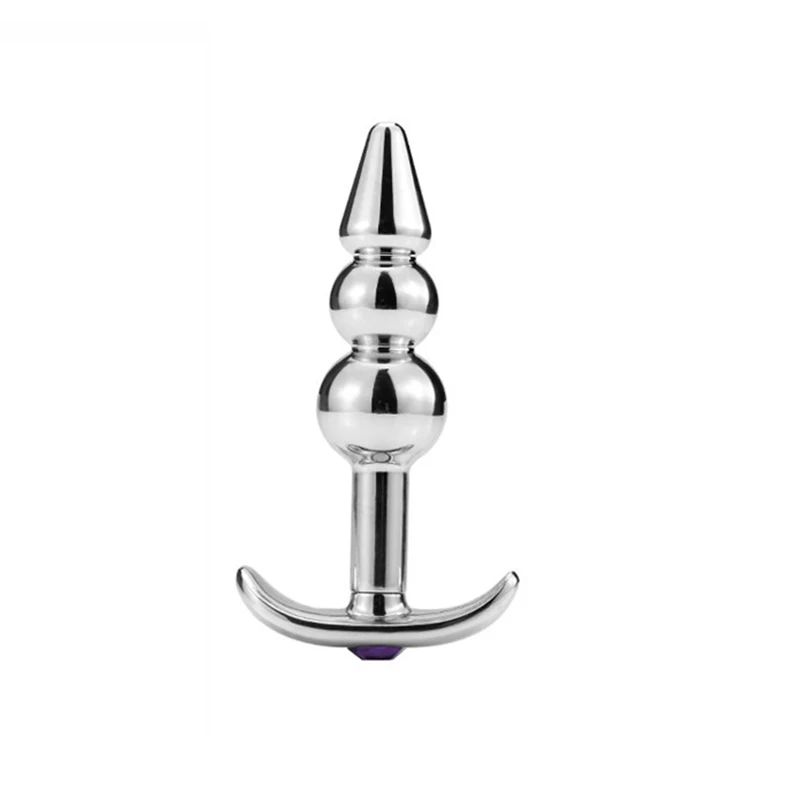 Anal Beads Metall Butt-plug Mit Kristallschmuck Für Damen_voghion.com
