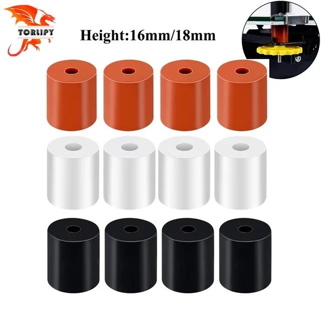 3D Printer Silicone Bed Leveling Spacers 1
