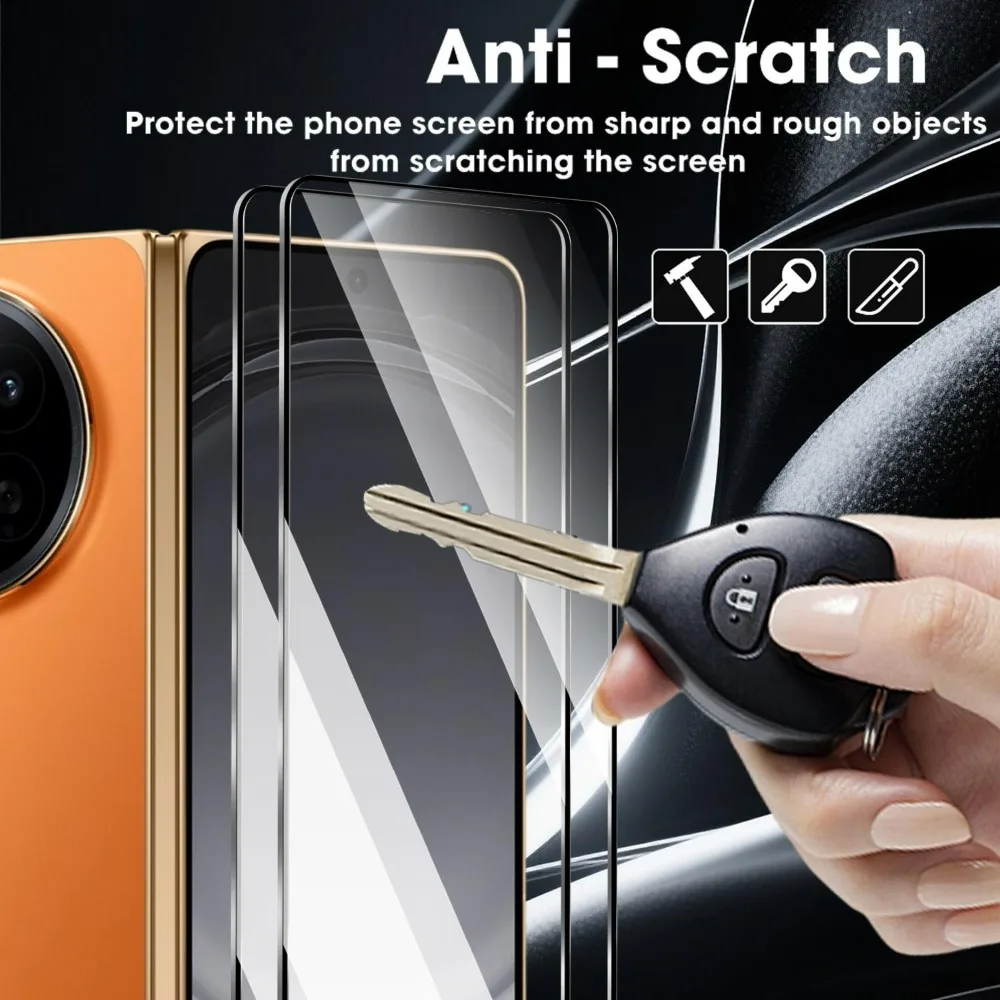 Clear Dust-Free Tempered Glass Screen Protector - HD Anti-Shatter, Easy Install