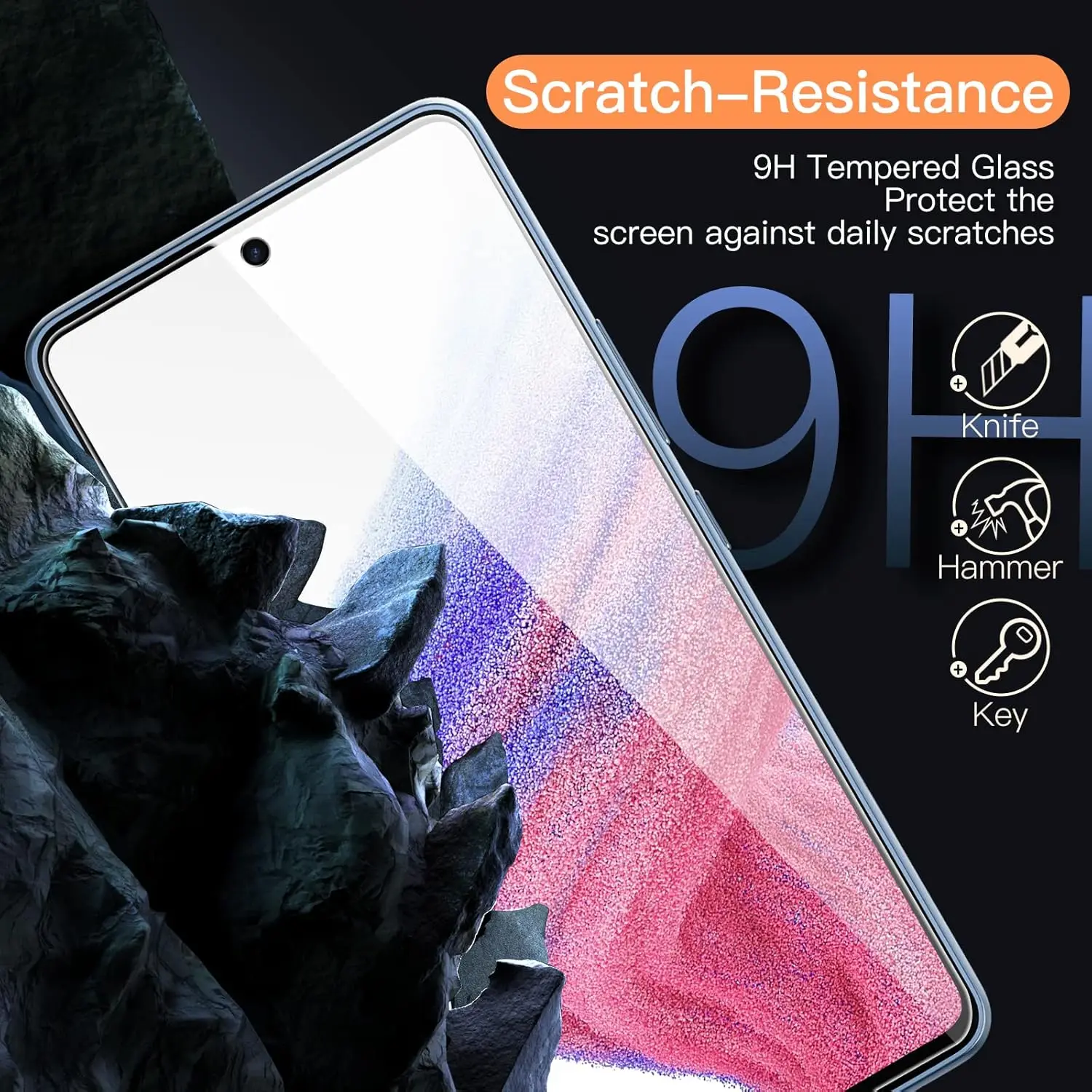 Premium Tempered Glass Screen Protector - 1-4 Pack