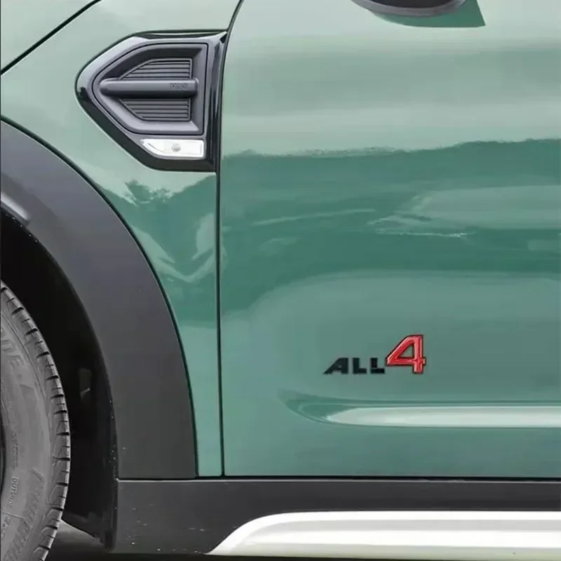 3D Metal Black and Red ALL 4 Car Emblem Badge Sticker Accessories