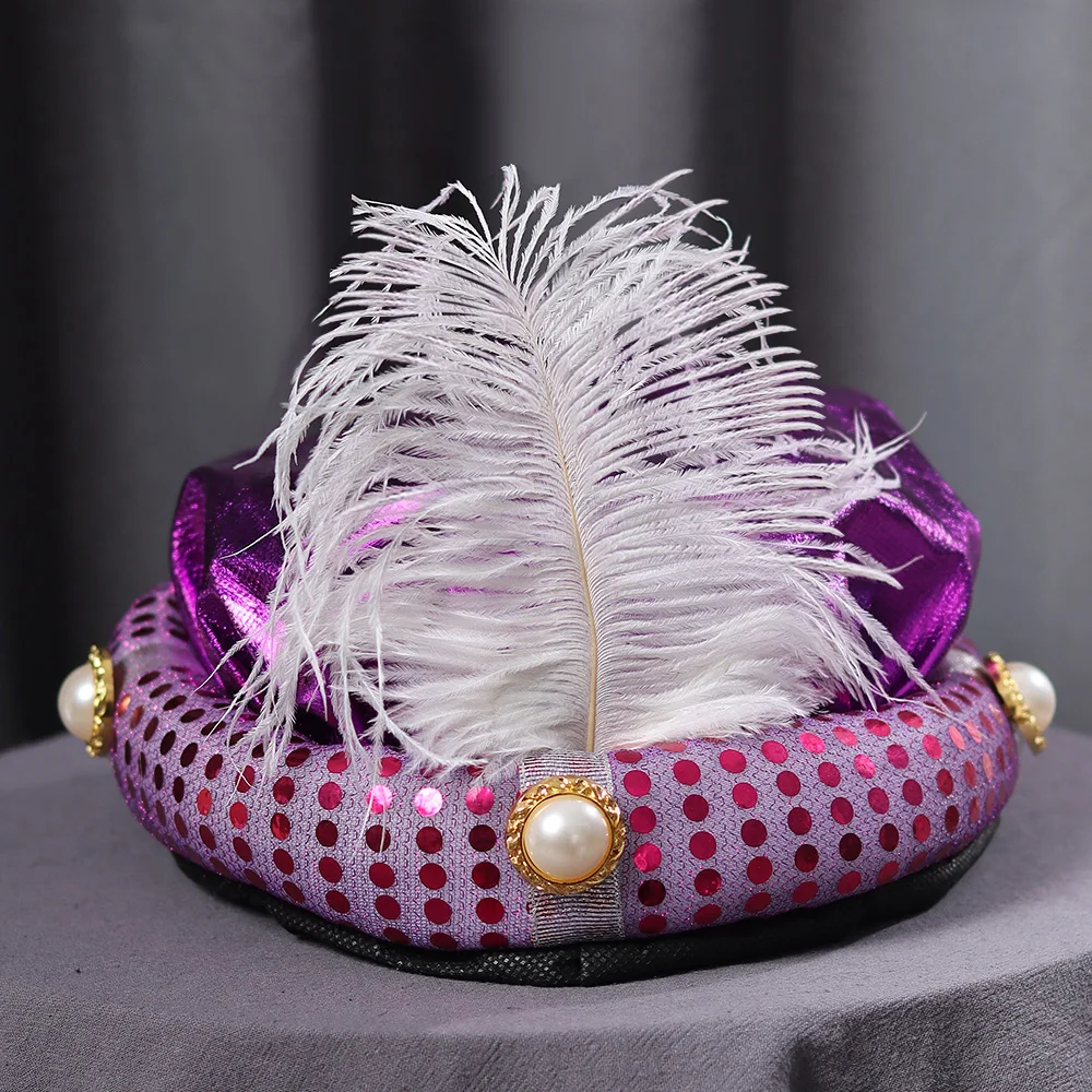 Aladdin Hat Halloween Masquerade Cosplay Children Adult Party Myth Arab Hats Stage Show Dress Up Costume Props