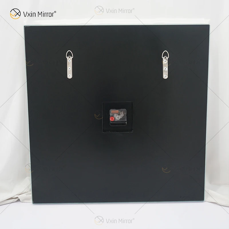 Mirrored Clock WXMC-078 Crushed Diamond Silver Wall Decor Elegant square Clock 6