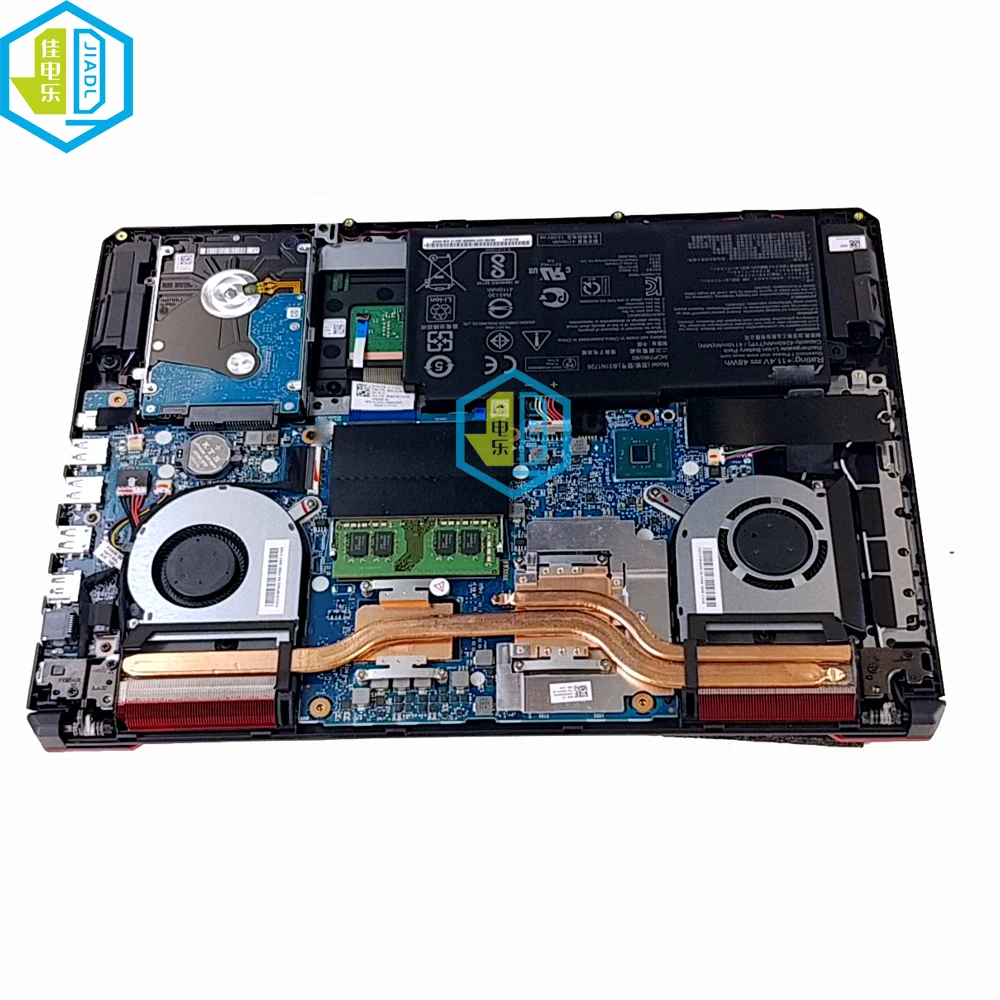 Ventiladores de Refrigeração para Asus Fx506 Tuf Gaming Fx506l Fx506i Fx506h Fx506lu he Processador de Computador Radiador 13nr00s0m09011 - Imagem 2