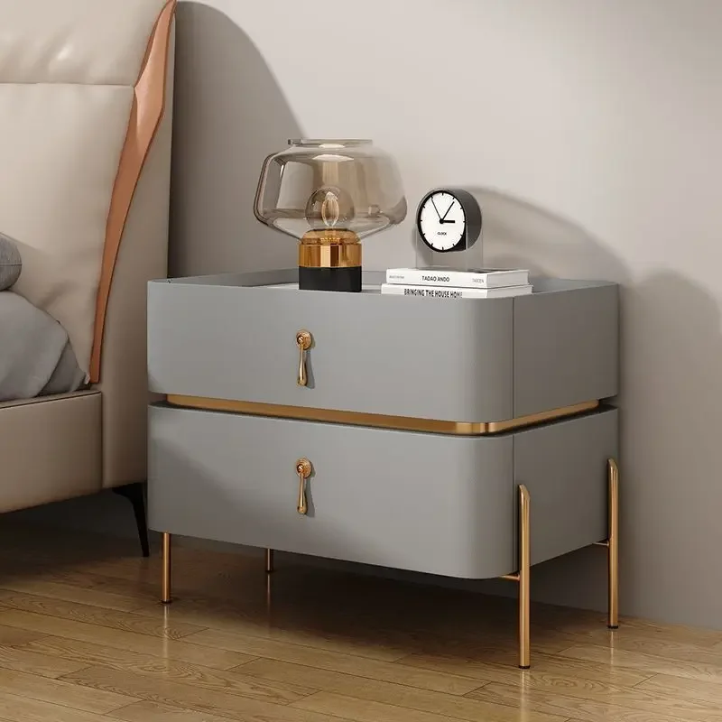 Storage Modern Nightstand Table Drawer Nordic Designer Trendy Nightstand Aesthetic Luxury Mesitas De Noche Bedroom Furniture