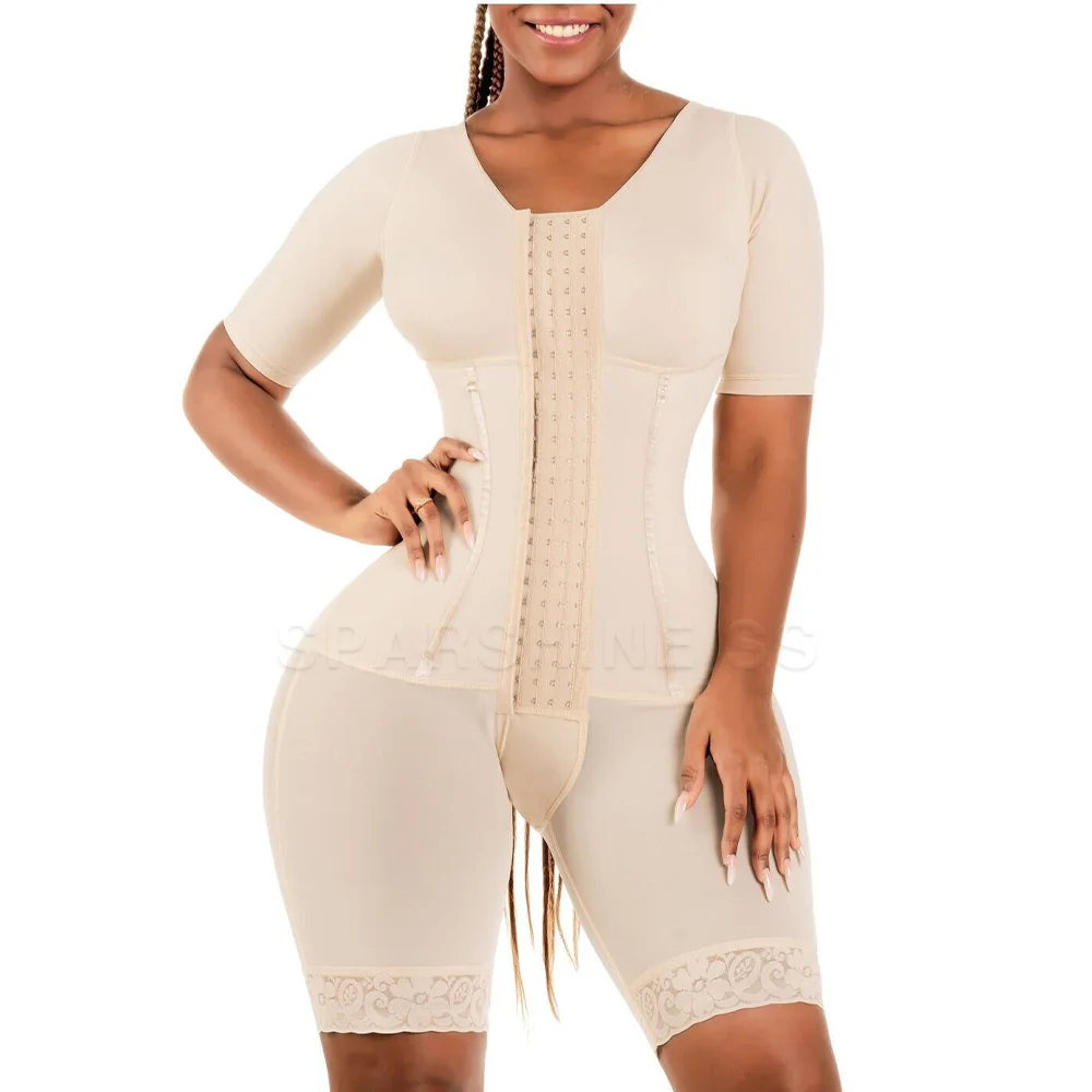 Waist Trainer Women Body Shaper Sexy Bodysuit Women Fajas Bodyshaper Corset Femme Slimming Underwear Shaping High Compression Full Body Shapewear for Sexy Smooth Silhouette