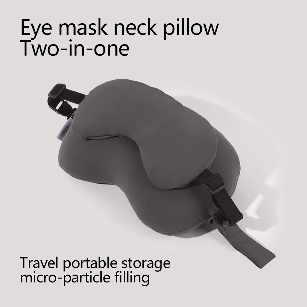 Deluxe Travel Memory Foam Neck Pillow with Sleep Mask - Ultimate Comfort for Long Journeys