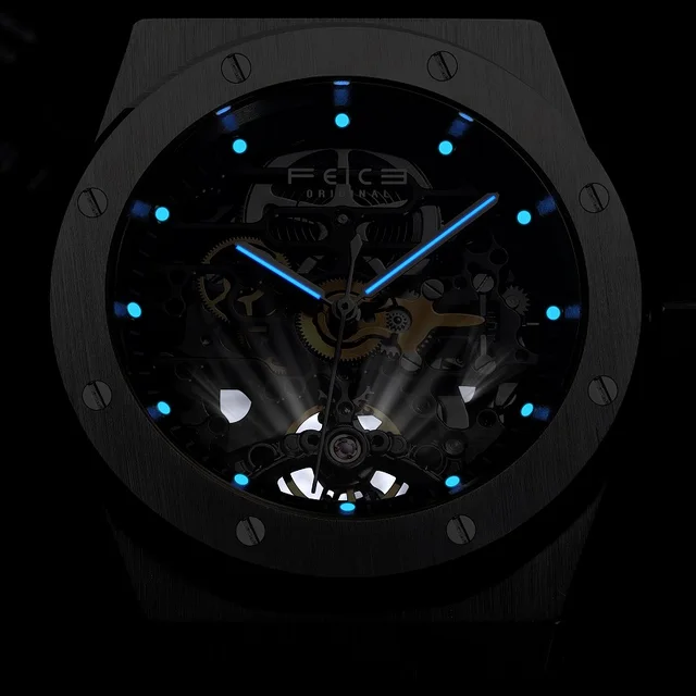 Automatic Man Watch Skeleton Mechanic Watches for Men Luxury Mechanical Men Watch Waterproof Sport Business Watch FM019H 4