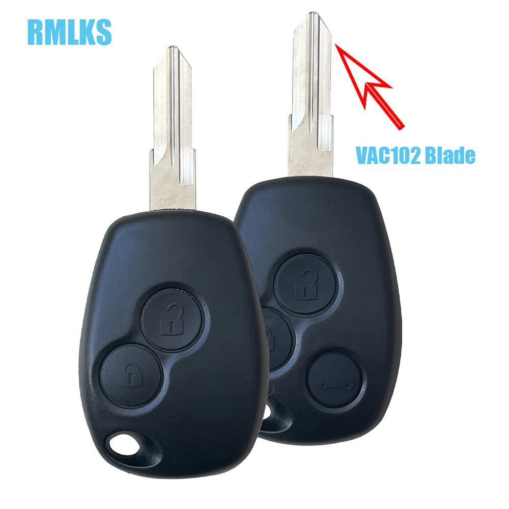 

For RENAULT Clio Kangoo Modus Twingo Master Key 3 Button Remote Car Key Fob Case Shell VAC102/NE73/VA6 Blade