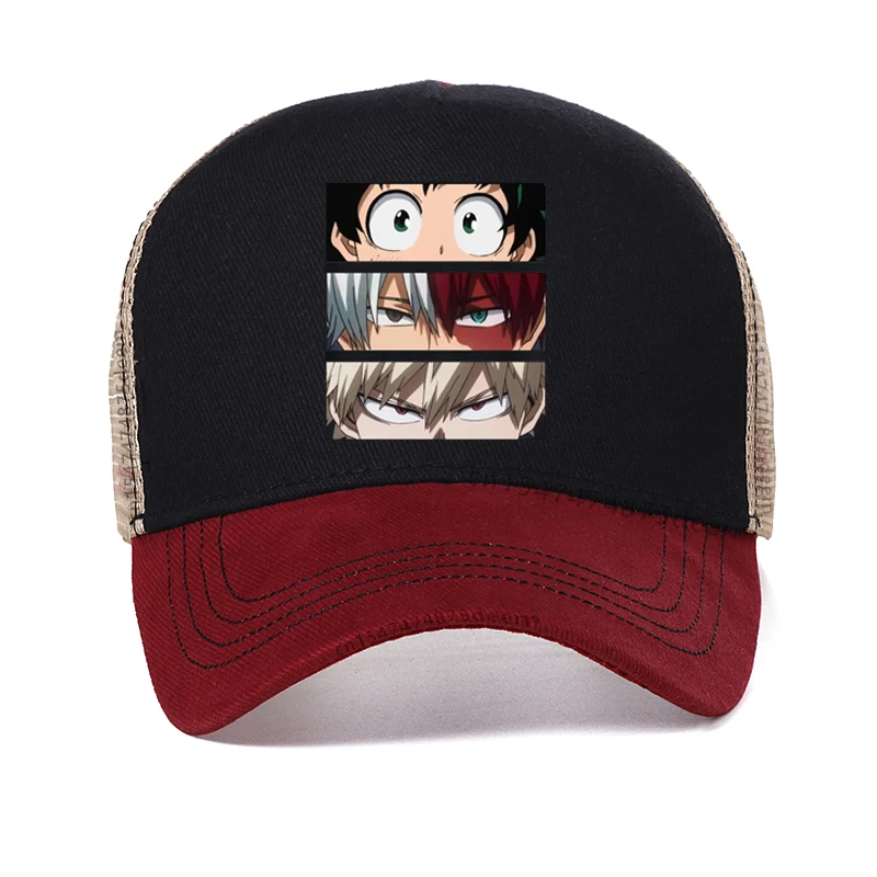 My Hero Academia 귀여운 애니메이션 야구 모자 여성 캐주얼 하라주쿠 ..