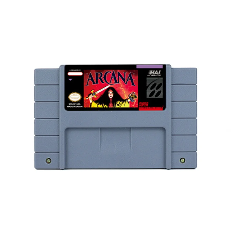 Arcana Rpg Game For Snes 16 Bitretro Cart Regalo Per Bambini