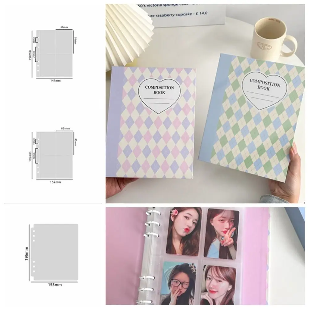 Original Design New Color Rhombus A5 Kpop Photocard Binder Collect Book Idol Photo Card Holder Photocards Album
