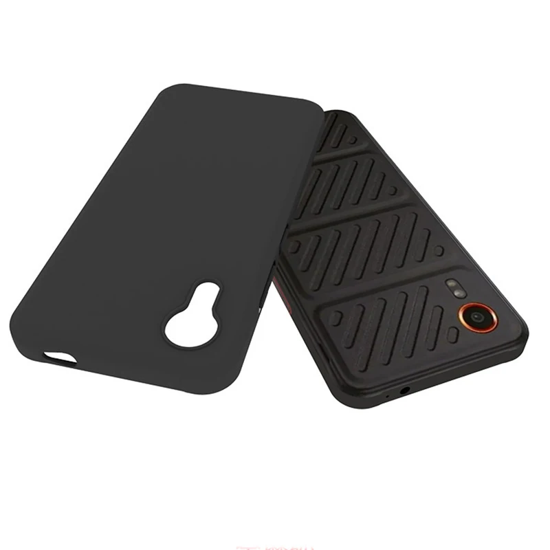 Matte Black Soft TPU Silicone Case – Premium Back Cover for Samsung Galaxy Xcover 7