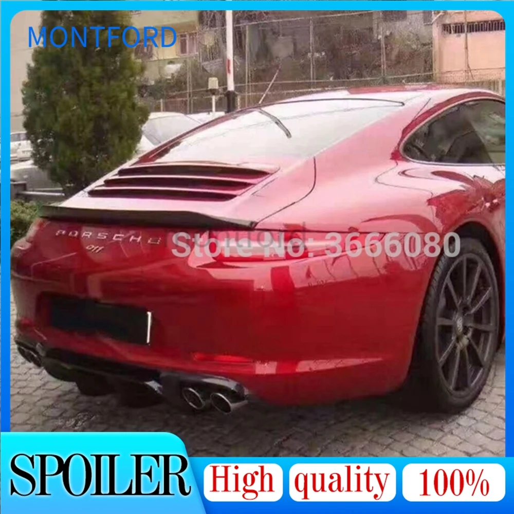 

SHCHCG 2012 2013 2014 2015 год для Porsche Carrera 911 991 Стайлинг автомобиля углеродное волокно задний спойлер на крышу багажника крыло багажника