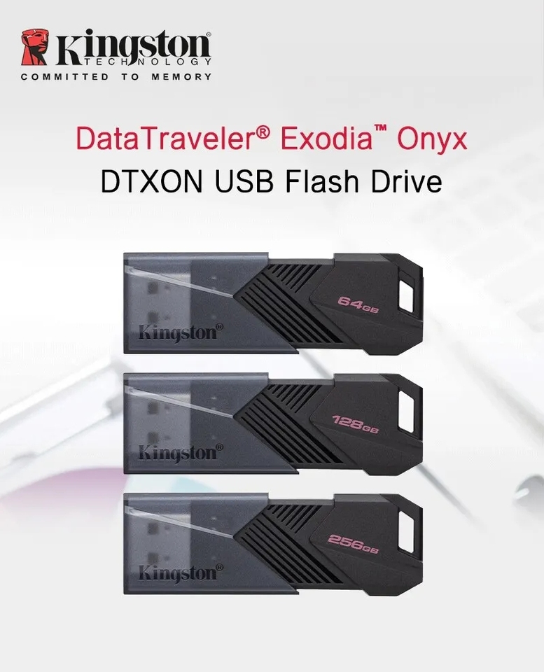 Kingston USB Pen Drive DTXON USB Flash Drive USB 3.2 PenDrives Black Usb Memory for Computer 64GB 128GB 256GB USB Stick Memory