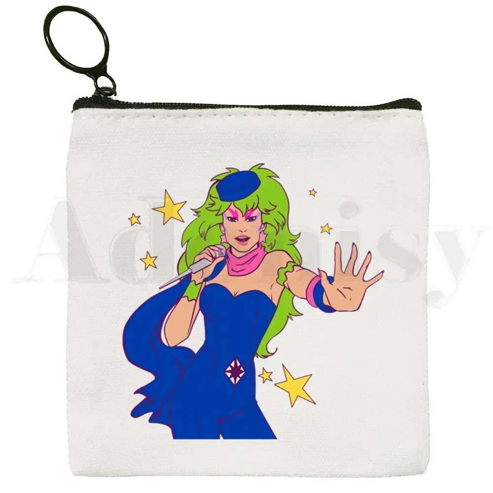 Jem And The Holograms Coin Purse Storage Card Key Bag Coin Clutch Zipper Key Bag coin purse coin wallet