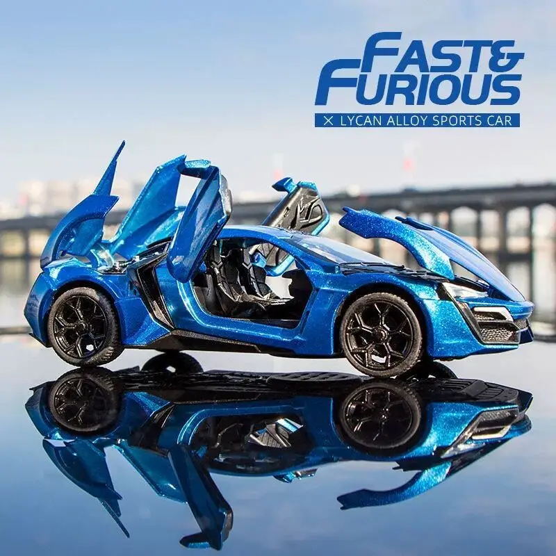 ミニカー Fast & Furious Lykan Hypersport 1/32 1/32 Scale Lykan Hypersport Diecast Model Car Toy Collectible