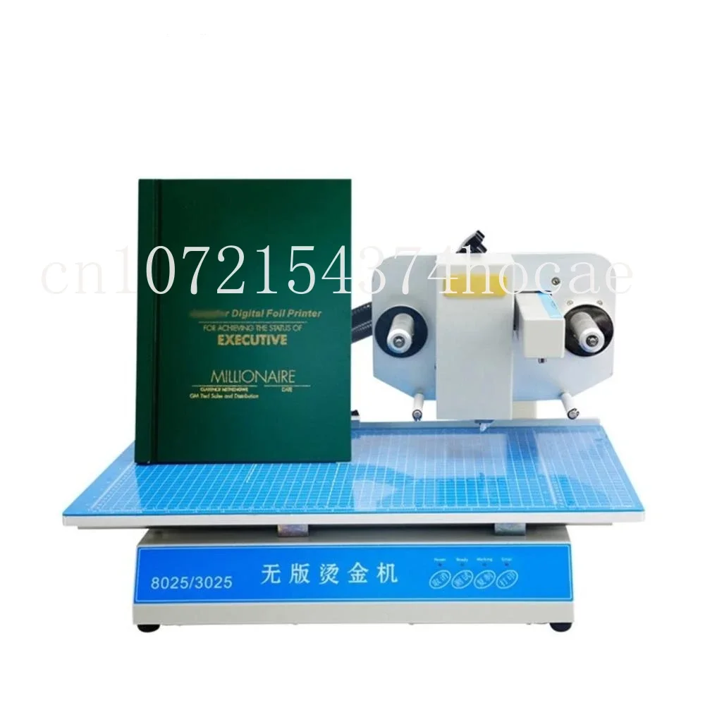 

Flatbed Digital Aluminium Hot Gold Foil Stamping Printer Automatic Printing Machine for invitation letter book cover