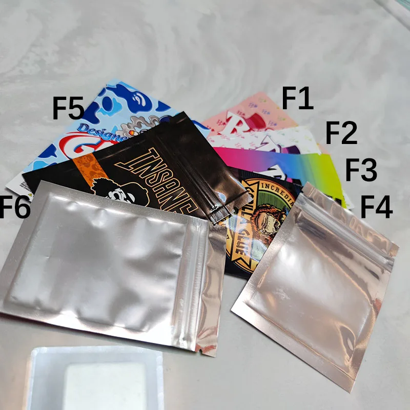 

20/50/100Pcs Aluminum Foil Smell-proof Mylar Bags Resealable Zipper Small Mini Pouch Plastic Self Seal Ziplock Bag With Window