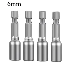2 - Piece Magnetic Nut Screwdriver Set with Hex Drill Bit Adapters - Ship Within 24 Hours (4PCS 6mm)