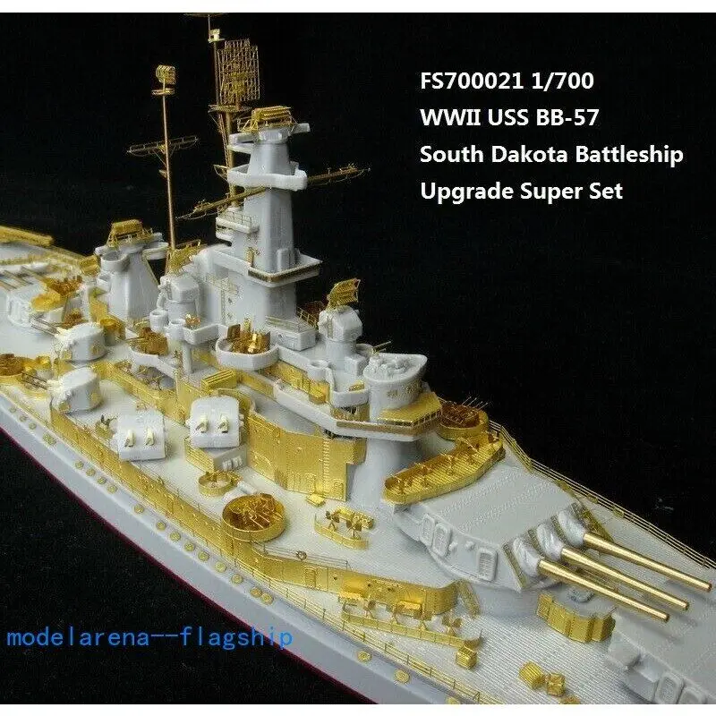 Fivestar PE 1/700 차 세계 대전 BB-57, 사우스 다코타 전함, 트럼펫용, FS700021
