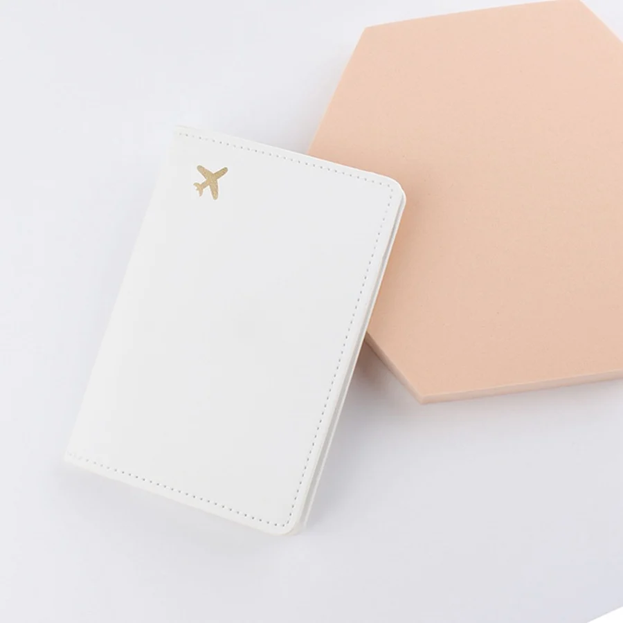 1PCS PU Leather Passport Cover Case Holder  Wallet Card Holder Plane Lightweight Fashion Travel Accessories For Flight