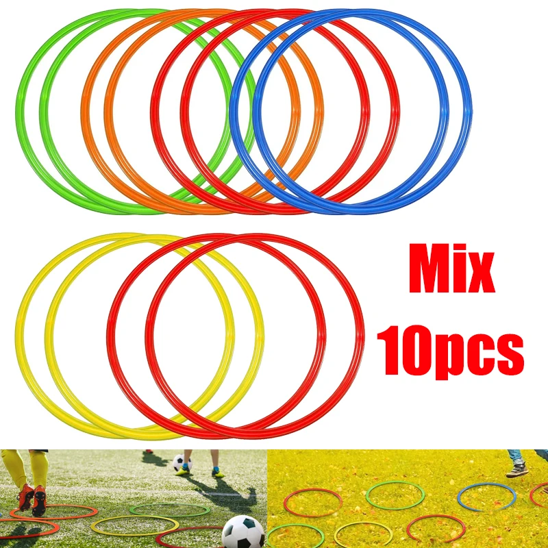 10pcs Agility Rings Speed And Agility Training Rings Exercise Speed Circle Jumping Hoops For Training Toss Soccer Sports