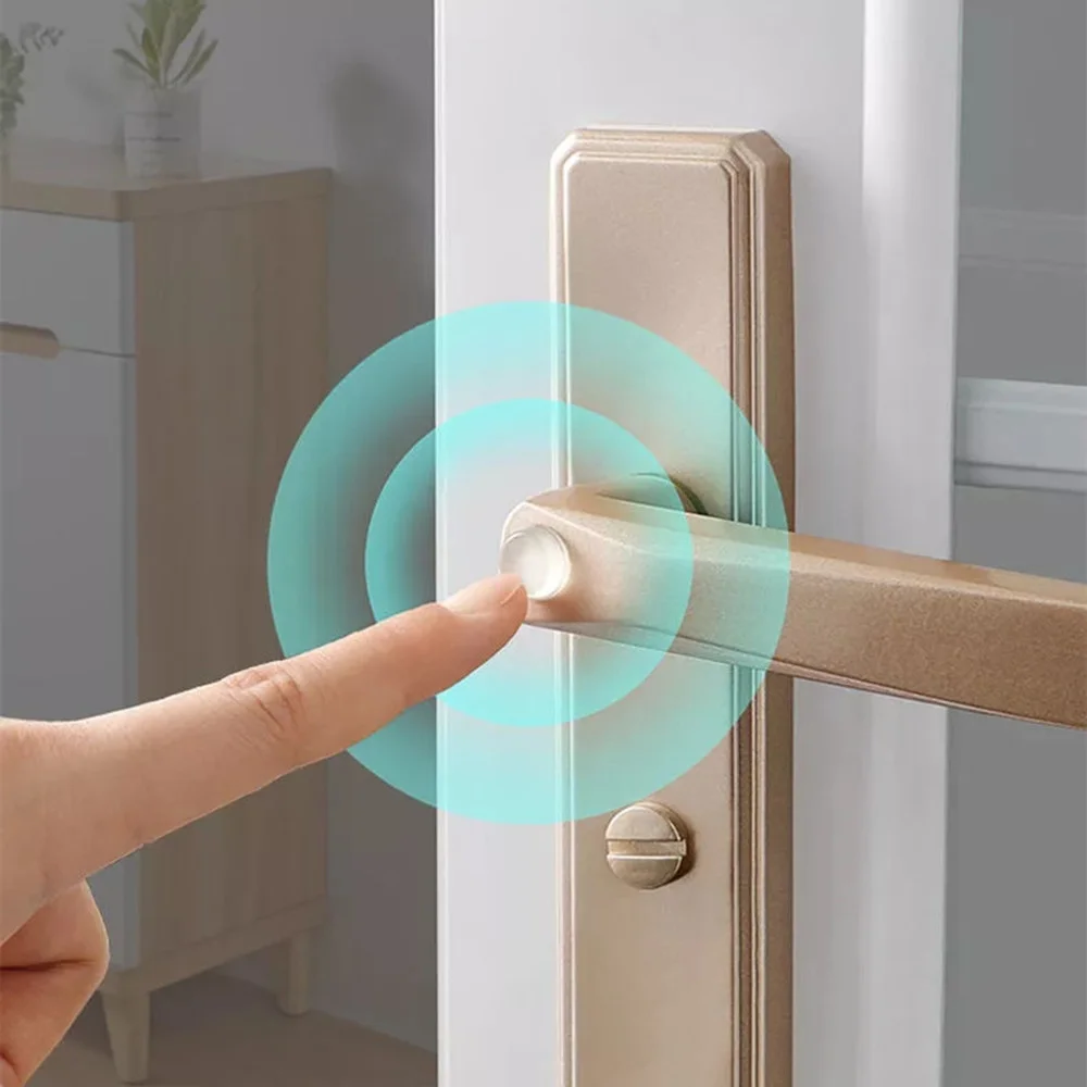 50-64Pcs Self Adhesive Door Handle Stopper Cabinet Bumper Silencer Damper Furniture Anti-collision Pad Wall Protector door stopper silicone door stopper door stopper bumpers silicone rubber bumpers