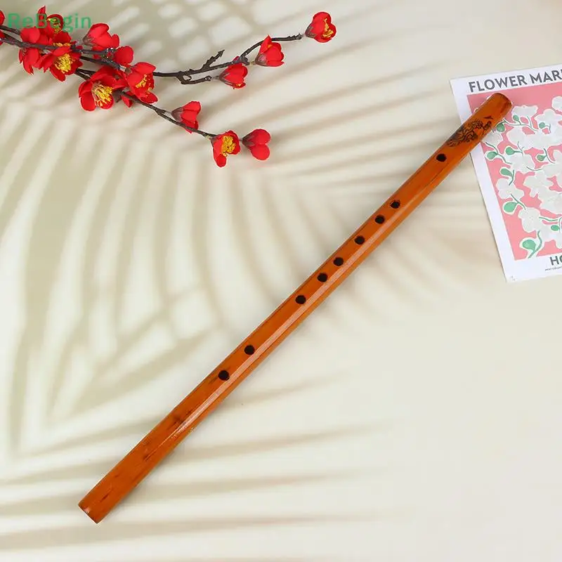1Pc 6 Hole Bamboo Flute Clarinet Professional Xiao For Friends Students Beginners Musical Instrument