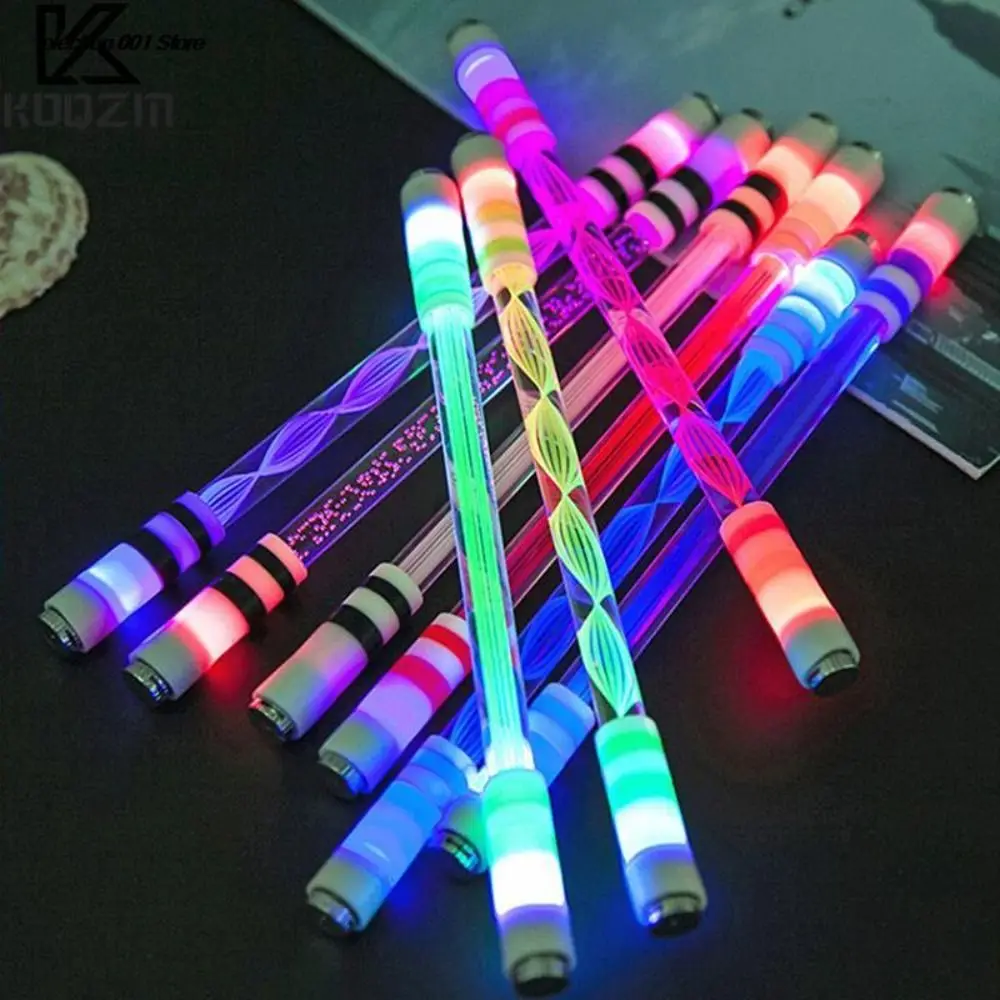 Aggravated Creative Spin Toy Release Pressure LED Luminous Rolling Special Pen Spinning Pen Rotating