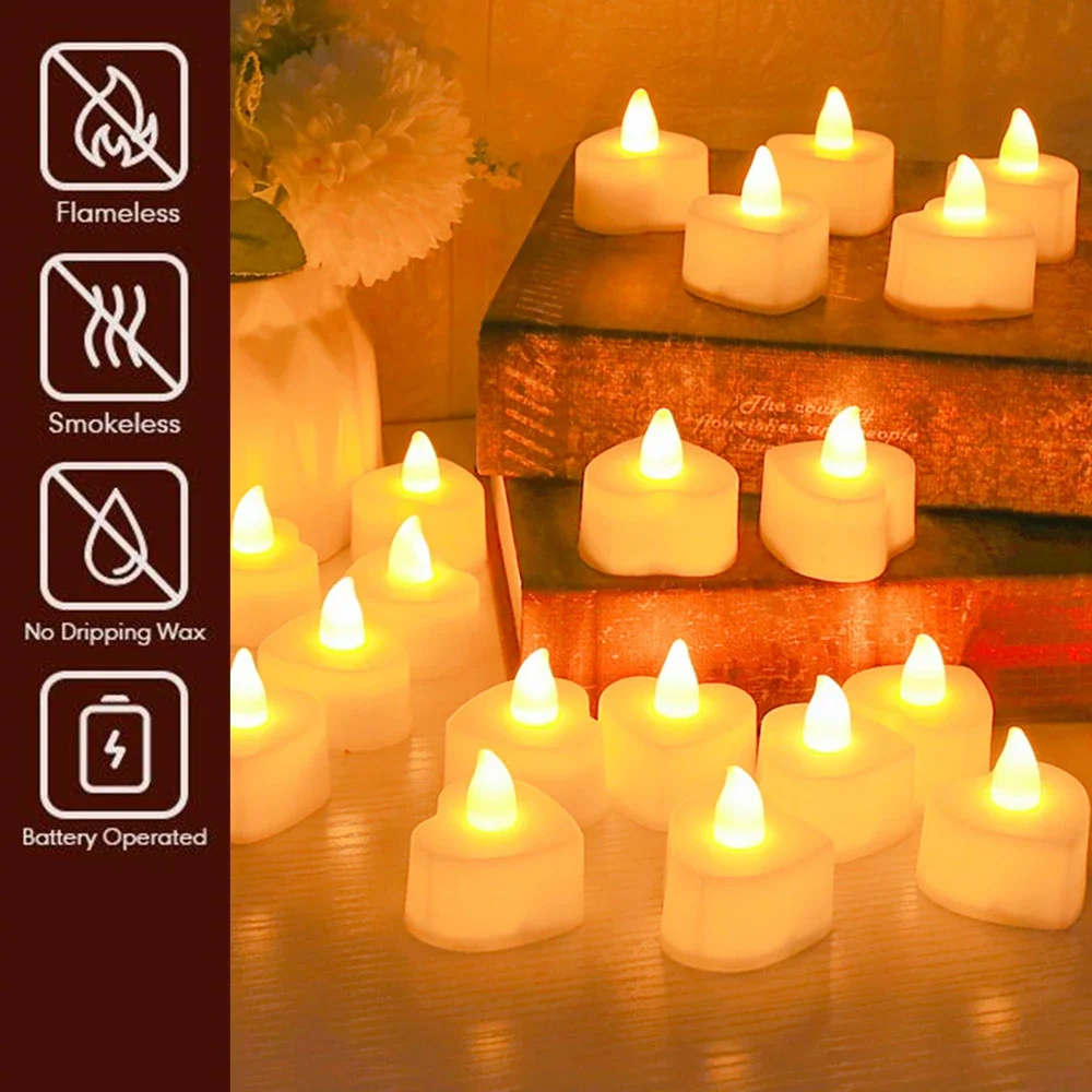 Eldnacele - Set di 6 candele a LED senza fiamma, funzionamento a batteria, con telecomando e timer, in vera cera, luce calda, 2 x 24.5 cm, decorazioni | Leroy Merlin