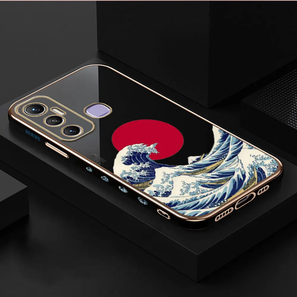 thumbnail image 1 of Cover Smooth E-TPU Phone Case Infinix HOT 40I 30I 30 20 20S 20I 12 12I 11 10 10S 10I 9 GT10 PRO Case The Great Wave Off Kanagawa, 1 of 5