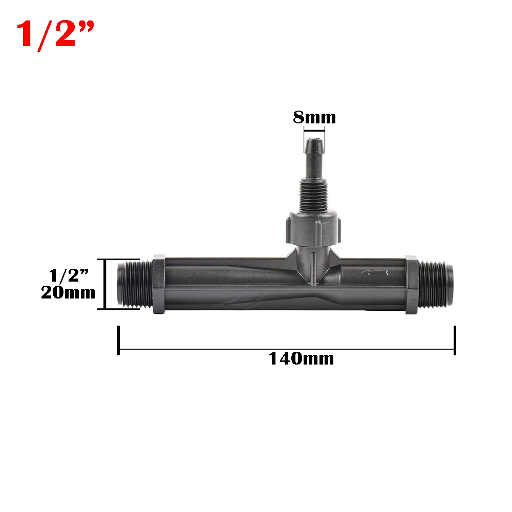 Reinscer Venturi DüNger Agriculture Injector Kit with 1/2 to 3/4 Crop