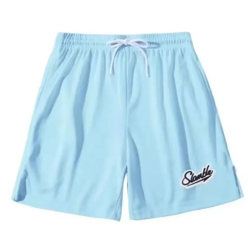 American Sports Shorts Men's Summer Knee Length Basketball Shorts Quick Drying Breathable Fitness Training Pants