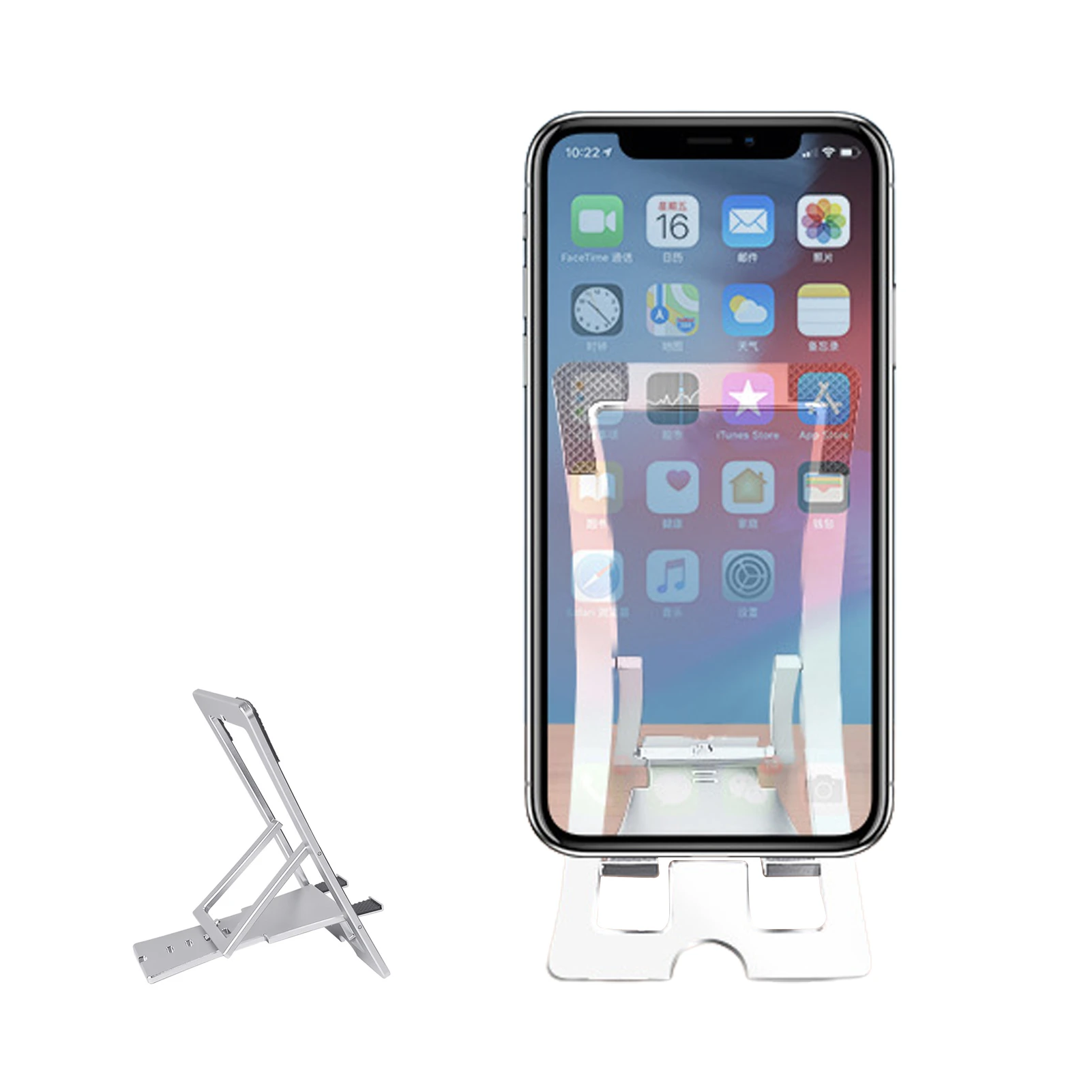 Soporte ajustable para teléfono móvil, soporte plegable para de oficina, aleación de aluminio, para teléfono móvil, tableta, PC, soporte de sobremesa| | - AliExpress