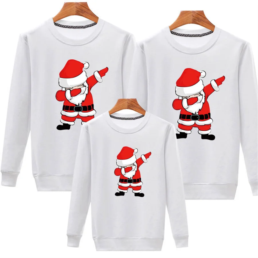 Suéteres navideños de moda, sudaderas de alta calidad, pijamas navideños, ropa de algodón a juego para madres, bebés e hijas