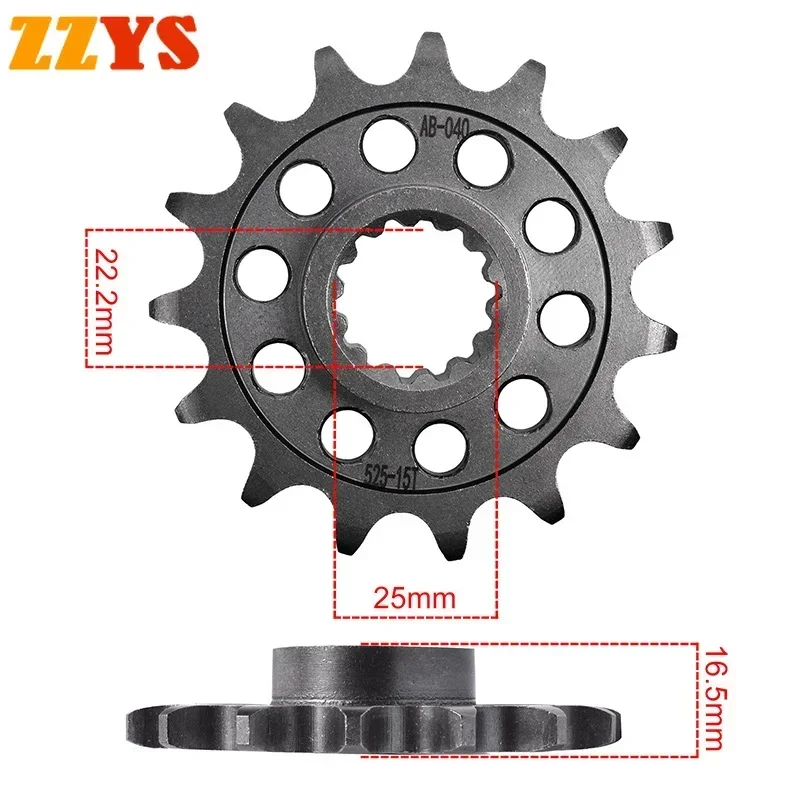 

525 15T 15 Tooth Front Sprocket Gear Staring Wheel Cam For Ducati Road 992 Sport Touring ST3 ABS 999 999R 999S 999 R S AMA 1098