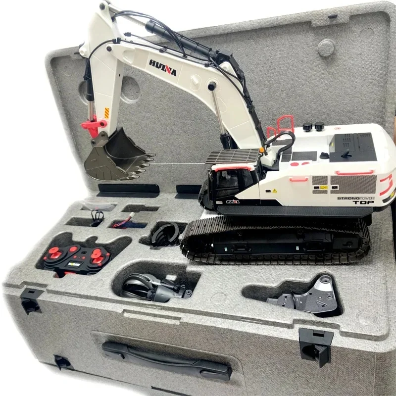 22 Channel Joint Metal Rc Excavator 1/14 Electric Heavy Duty Remote Control Excavator Adult Toy Car Gift Huina 1594/1592 5