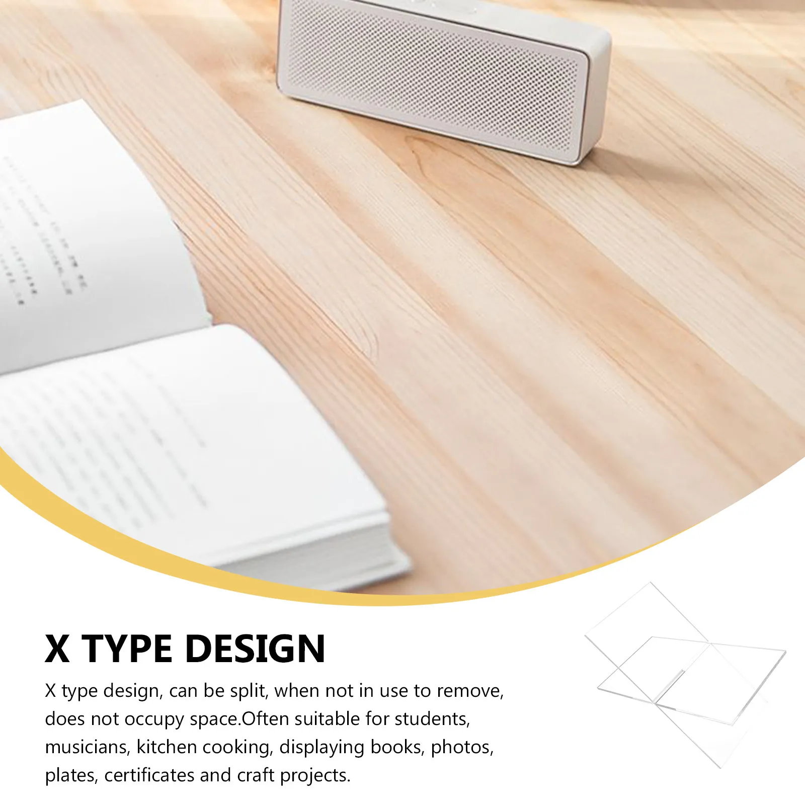 투명 아크릴 독서 책꽂이 창의적인 컴팩트 데스크탑 책꽂이 홈 오피스 도서관용 다기능 디스플레이 스탠드