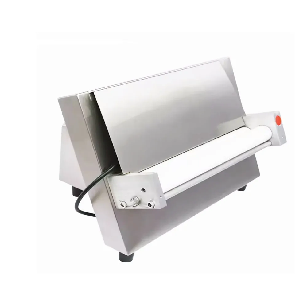 

Electric Automatic Pizza Dough Presser Adjustable Size Patty Dough Machine Space-Saving Dough Roller Machine