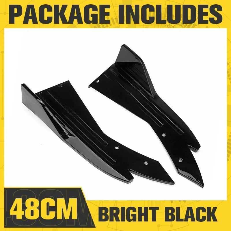 For Audi A3 8P 8V Q5 Q7 A4 B5 B8 B6 B7 A5 A6 C5 C6 car rear bumper lip modification accessories Carbon fiber side skirt spoiler