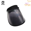 Summer Long Beach Hats Woman Black Transparent Adult Outdoor UV Protection Travel Golf Cap Sun Visor for Men Sun Cap Sunscreen 6