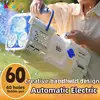 60 Holes Bubble Gun LED Light Electric Automatic Rocket Soap Bubble Machine Toys for Kids Outdoor Wedding Party Children's Gifts 1