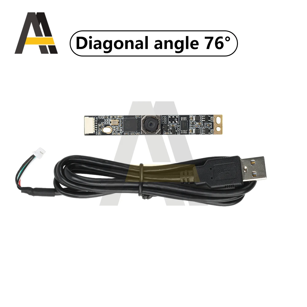 Modulo telecamera IP CMOS IMX179 Messa a fuoco automatica 76 gradi 125 gradi Ad alta velocità 30fps USB Plug Play con cavo da 1 M Kit elettronico - immagine 2